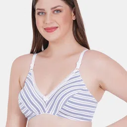 Reveira Striped Medium Coverage Non Padded Everyday Bra With Side Shaper image 5