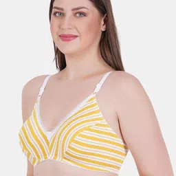 Reveira Striped Medium Coverage Non Padded Everyday Bra With Side Shaper image 3