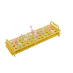 Abdos 8Pcs 48 Slots Yellow Rack for Micro Centrifuge Tubes, P20204-9