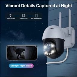 Power Pixel PP5L 5MP 4K Full HD PT Smart WiFi Camera with Night Vision, Human Detect, Motion Detect, Two Way Audio, Alarm &a; Support 128GB SD Card image 3