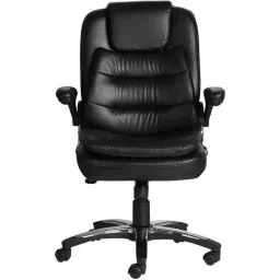 Chair Garage PU Leatherette Black Adjustable Height Office Chair with Back Support, CG170-picture-23