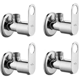 Neelkund Opal Prime Brass Silver Chrome Plated Angle Valve (Pack of 4)-image-38