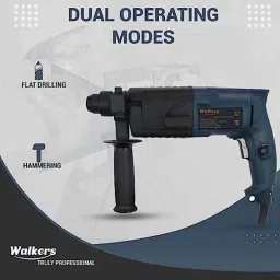 Walkers 750W Forward &a; Reverse Rotation Hammer Impact Drill Machine with 3 Bits &a; Utility Knife, WKCB331 image 3