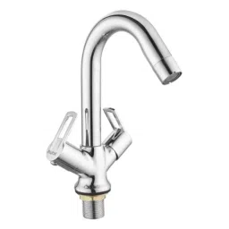 Ruhe Kubix Brass Chrome Finish Centre Hole Basin Mixer with Small 12 inch Round Swivel Spout, 11-1117-RS-image-31