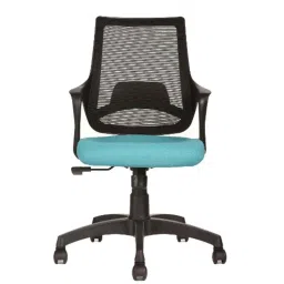 Teal Clio MB Nylon Teal Medium Back Ergonomic Office Chair-image-94