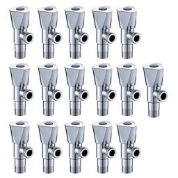 IRIS Brass Chrome Finish Angle Cock Valve with Wall Flange (Pack of 16)-18