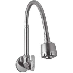 Prestige Passion Brass Chrome Finish Silver Flexible Sink Cock-image-46