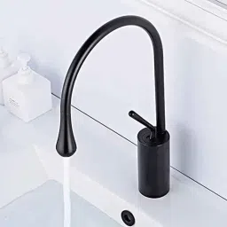 ZAP Black Stainless Steel Bathroom Single Hole Sink Faucet-image-30