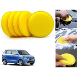 Auto Pearl Polyurethane Beige Washing &a; Waxing Polish Foam Sponge for WagonR 2019-2020 (Pack of 5)-picture-37