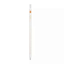 Supertek 1ml Borosilicate Glass 3.3 Class-A Transparent Graduated Mohr Pipette with Calibration Certificate, 77.302.0011 (Pack of 10) image 2