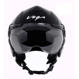 Vega Verve Motorsports Black Open Face Helmet, Size: S-picture-13
