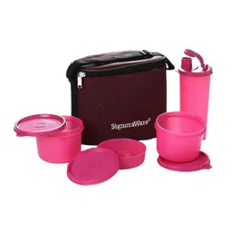 Signoraware T Blue 1000 ml Combo Small Executive Lunch with Bag, 522-picture-6