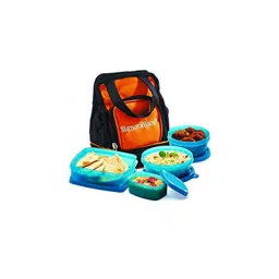 Signoraware Deep Red 1070 ml Officers Lunch Box with Bag, 538-picture-45