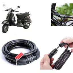 Auto Pearl PVC &a; Plastic Black Combination Cable Lock for Star Euro 200, 910-picture-17