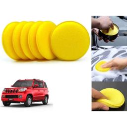 Auto Pearl Polyurethane Beige Washing &a; Waxing Polish Foam Sponge for TUV 300 (Pack of 6)-picture-32