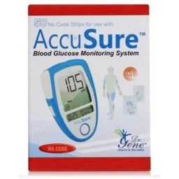 Accusure 50 Pcs Glucometer Strips Box-46