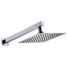 Torofy 6x6 inch Stainless Steel Ultra Slim Square Rain Shower Head with 12 inch Square Arm-picture-27