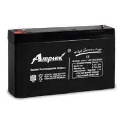 Amptek 6V 7Ah Black Sealed Rechargeable SLA Industrial Battery, AT6-7-image-6