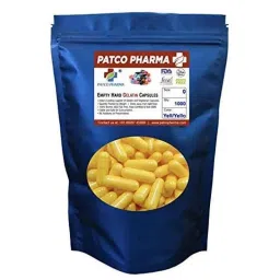 Patco Pharma 400-800mg Gelatine Yellow Empty Capsule for Size 0 Capsule (Pack of 1000)-image-34