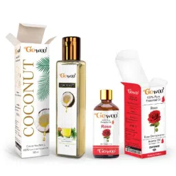 GoWoo 2 Pcs 10ml Natural Rose Aroma Oil &a; 100ml Coconut Carrier Oil Set, GWOC1160-P42+P189-picture-6