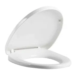 AquaSpa 46.2x30.6cm Polypropylene White Oval High-End Toilet Seat Cover, AS2003-image-9