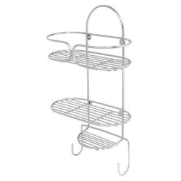 Osam Small Stainless Steel Silver Bathroom Shelf, BSS (Pack of 5)-1