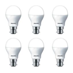 Philips 9W B-22 Warm White LED Bulb (Pack of 6)-38