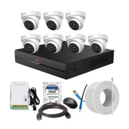CP Plus 2.4MP Indoor &a; Outdoor CCTV Combo Kit with 8Ch DVR, 7 Dome Camera, 8Ch SMPS, 70m Copper Cable, 500GB HDD &a; Connectors-20