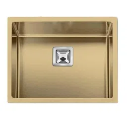 Arquin 24x18x10 inch Stainless Steel 304 Gold Glossy Finish Oval Single Bowl Kitchen Sink-image-17
