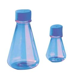 Tarsons 1L PETG Erlenmeyer Cell Culture Flask with HDPE Blue Vented Cap, 444040 (Pack of 6)-17