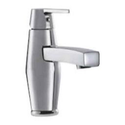 Hindware Barrel Neo Chrome Brass Single Lever Basin Mixer, F390009-36