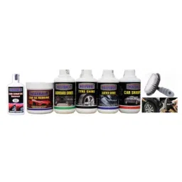 Indopower Ff1048 Car 5X Rubbing Polish, Dashboard Shiner, Tyre Shiner, Leather Shiner, Car Shampoo, Scratch Remover , All Tyre Cleaning Brush Kit, AHh1052-image-46
