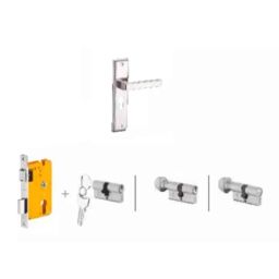 Dorset Kaira HL KAI 8 inch Zinc WD Finish Lock Set with Both 60mm Side Key Cylinder (Pack of 2)-picture-46