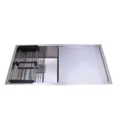 Rigwell Lifetime 37x18x10 inch Matt Finish Stainless Steel Single Bowl Handmade Kitchen Sink with Drain Board-image-78