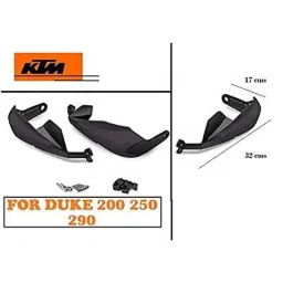 AOW Bike Hand Guard Protector Universal for All KTM Models (Pack of 2) Black Colour B-120-19