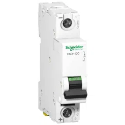 Schneider Electric Acti9 C60H-DC 10A C-Curve Single Pole MCB, A9N61508, Breaking Capacity: 6kA-11