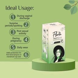 Floren 50 Pcs Extra Comfort Curvy Design Panty Liners Set with 185mm Wide Optimal Coverage (Set of 2) image 2