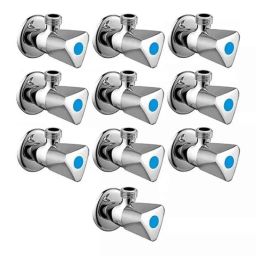 Fastgear Triangle Stainless Steel Silver Chrome Finish Angle Valve, FG108 (Pack of 10)-picture-6