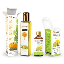 GoWoo 2 Pcs 10ml Natural Therapeutic Grade Lime Aroma Oil &a; 100ml Pumpkin Seed Carrier Oil Set, GWOC802-P29+P182-picture-35