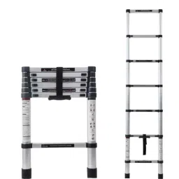 Corvids 7 Step 6.5ft Aluminium Foldable Telescopic Ladder, CALT-020-6
