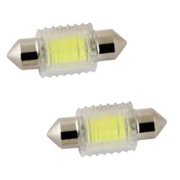 AllExtreme EXDL12L 2 Pcs 12 LED Dome COB SMD Parking White Light Set with Festoon Holder-image-29