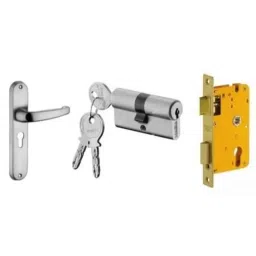 Dorset HL Series Diva 60mm Stainless Steel Door Handle Lock Set with Both Side Key Cylinder (Pack of 2)-picture-35