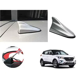 Auto Pearl ABS Silver Universal Replacement Shark Fin Car Roof Antenna For Hyundai Creta 2019-image-38