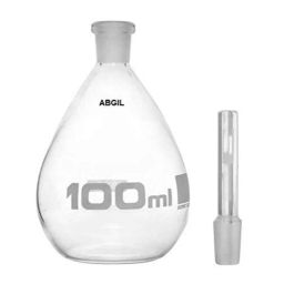 ABGIL 100ml Borosilicate Glass Specific Gravity Bottle with Capillary Bore IC Stopper, ABG877-6