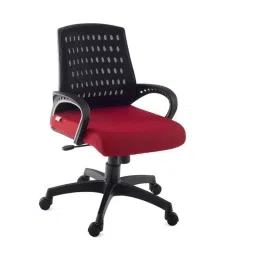 Rishabh 898 Red Medium Back Executive Chair, SKU-27-picture-29