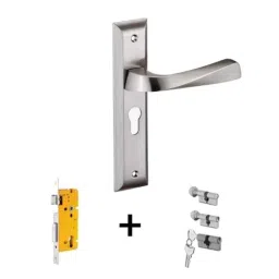 Dorset ML Series Noha ML NO 70mm Stainless Steel SC Finish Lock Set with Knob &a; Key (Pack of 3)-picture-27