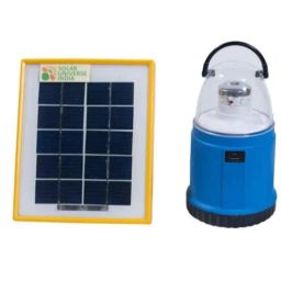 Solar Universe India LED Lantern, External Solar Panel with USB Mobile Charger Set (Pack of 3) image 2