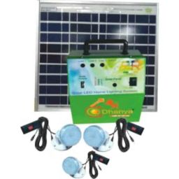 Dhanya 10W Solar Home Lighting System Kit with 3 LED Bulbs-15
