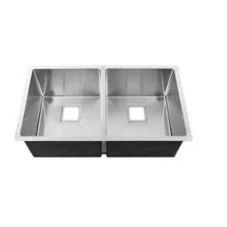 Rigwell Lifetime 32x18x10 inch Matt Finish Stainless Steel Double Bowl Kitchen Sink with Square Coupling &a; Waste Pipe, 3218DB-image-18