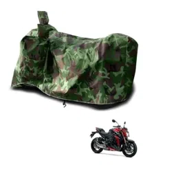 Kozdiko Polyester Jungle Print Waterproof Bike Body Cover with Mirror Pockets &a; Buckle Belt for Suzuki GSX S1000-picture-6